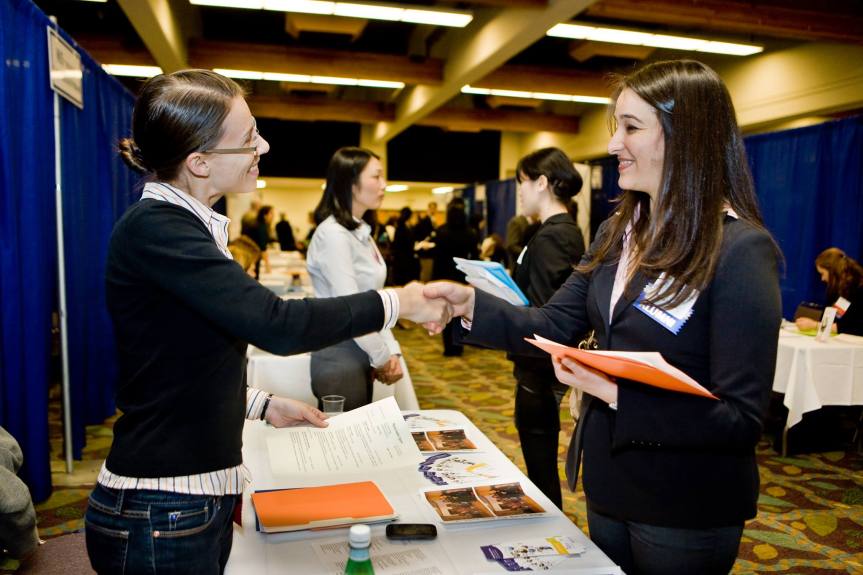 navigating career fair