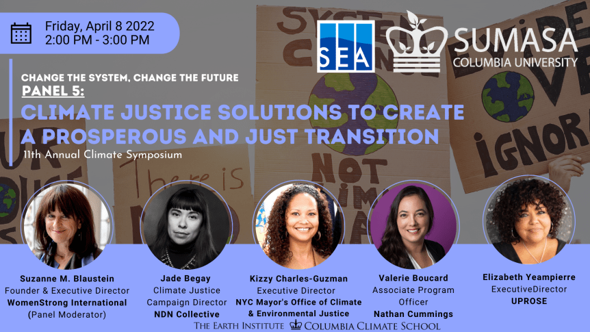 Panel 5: Climate Justice Solutions to Create a Prosperous and Just&nbsp;Transition
