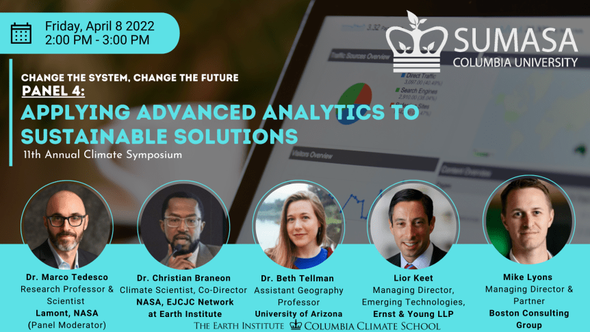 Panel 4: Applying Advanced Analytics to Sustainable&nbsp;Solutions